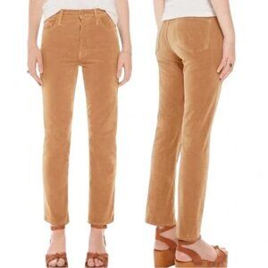 MOTHER Womens 25 The Tomcat Ankle Buttonfly Corduroy Jeans In Hopscotch